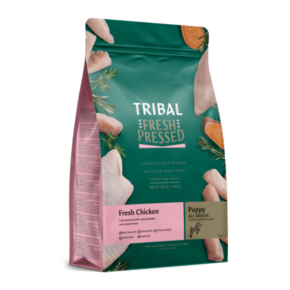 TRIBAL Fresh Pressed Complete Cold Pressed Puppy Dry Food With Chicken