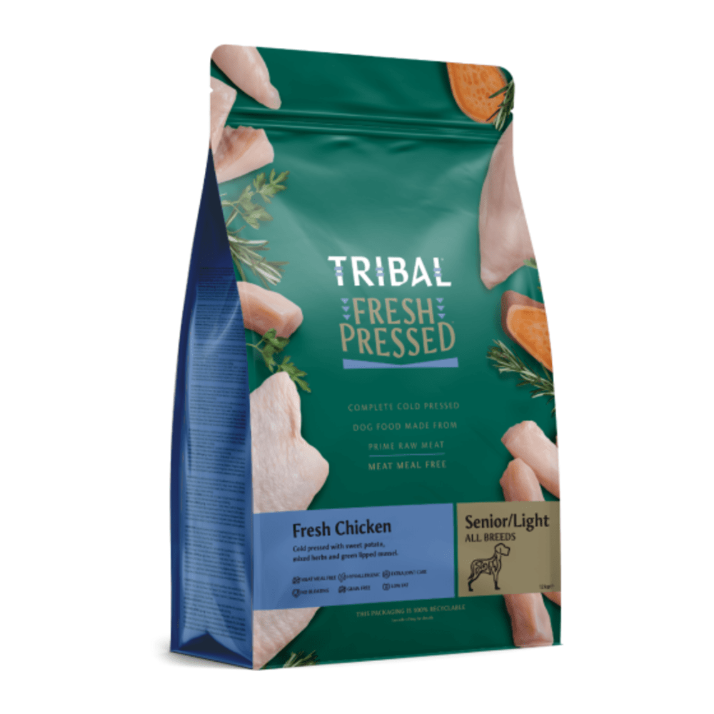 TRIBAL Fresh Pressed Complete Cold Pressed Senior Dog Dry Food With Chicken