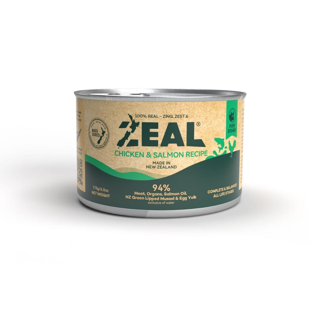 ZEAL Grain Free Chicken & Salmon Recipe Dog Wet Food (170 gr)