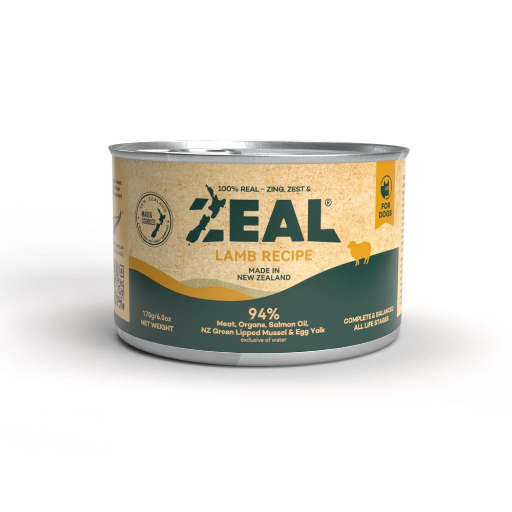 ZEAL Grain Free Lamb Recipe Dog Wet Food (170 gr)