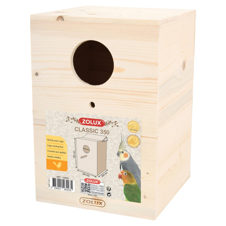 ZOLUX Bird Nesting Box-Classic 350