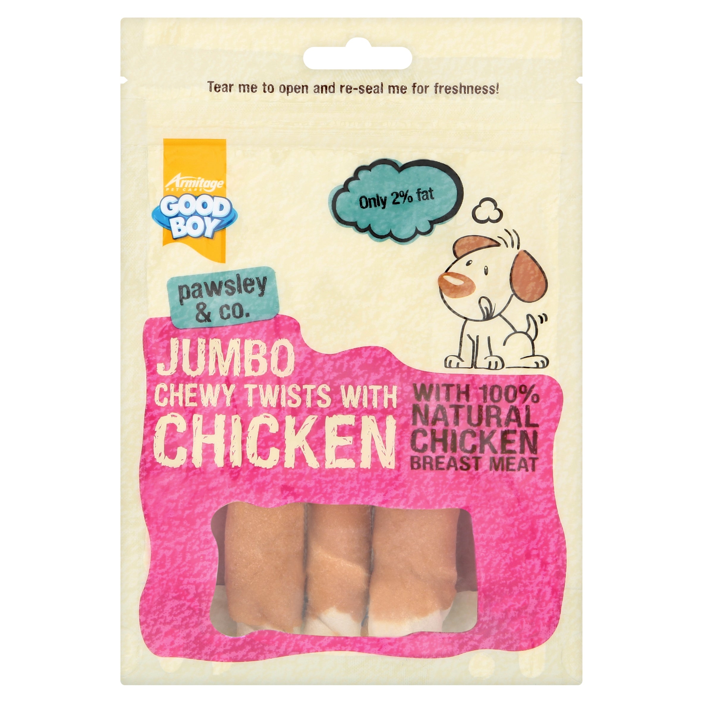 GOOD BOY Jumbo Chicken Chewy Twists (100gr)