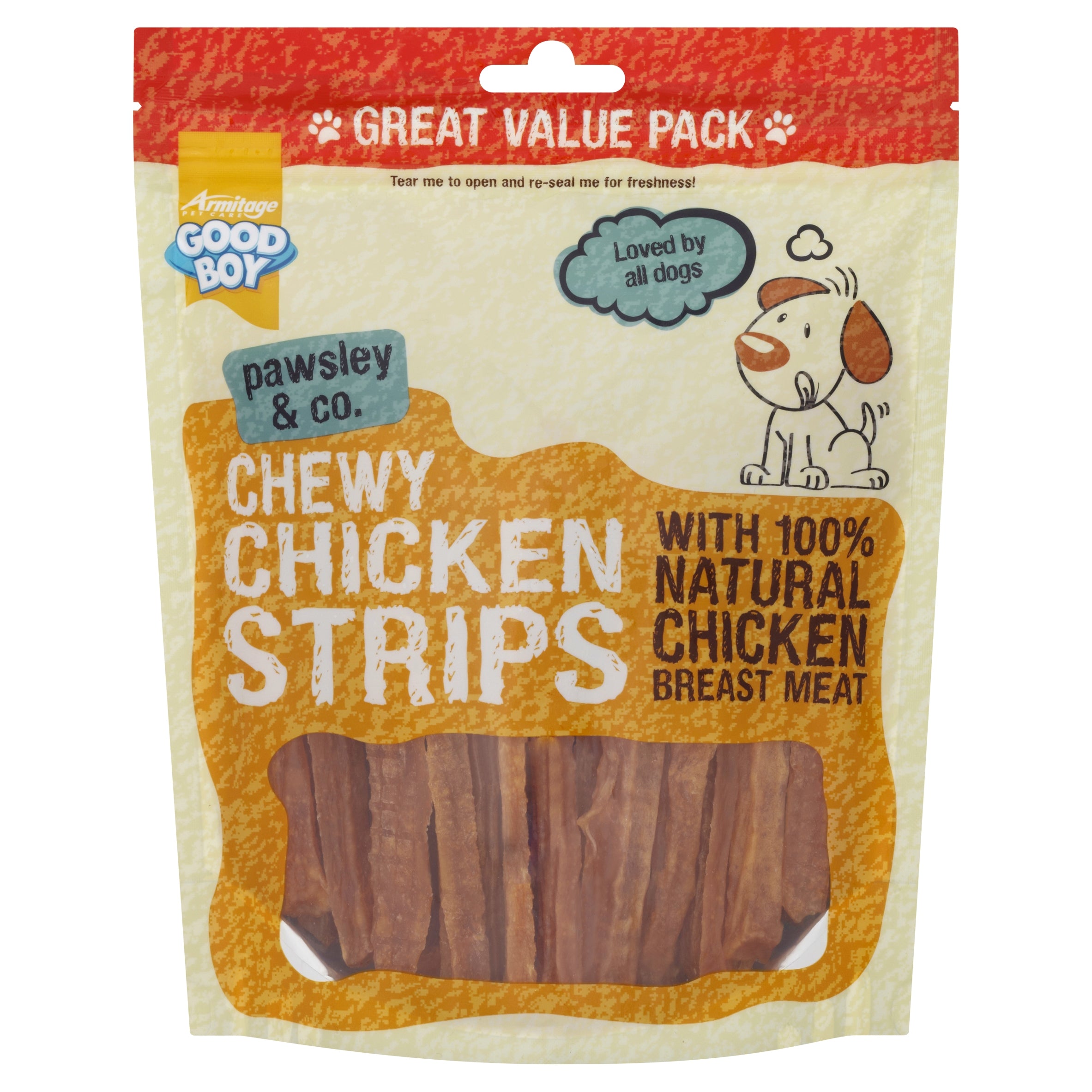 GOOD BOY Chewy Chicken Strips Value Pack (350gr)