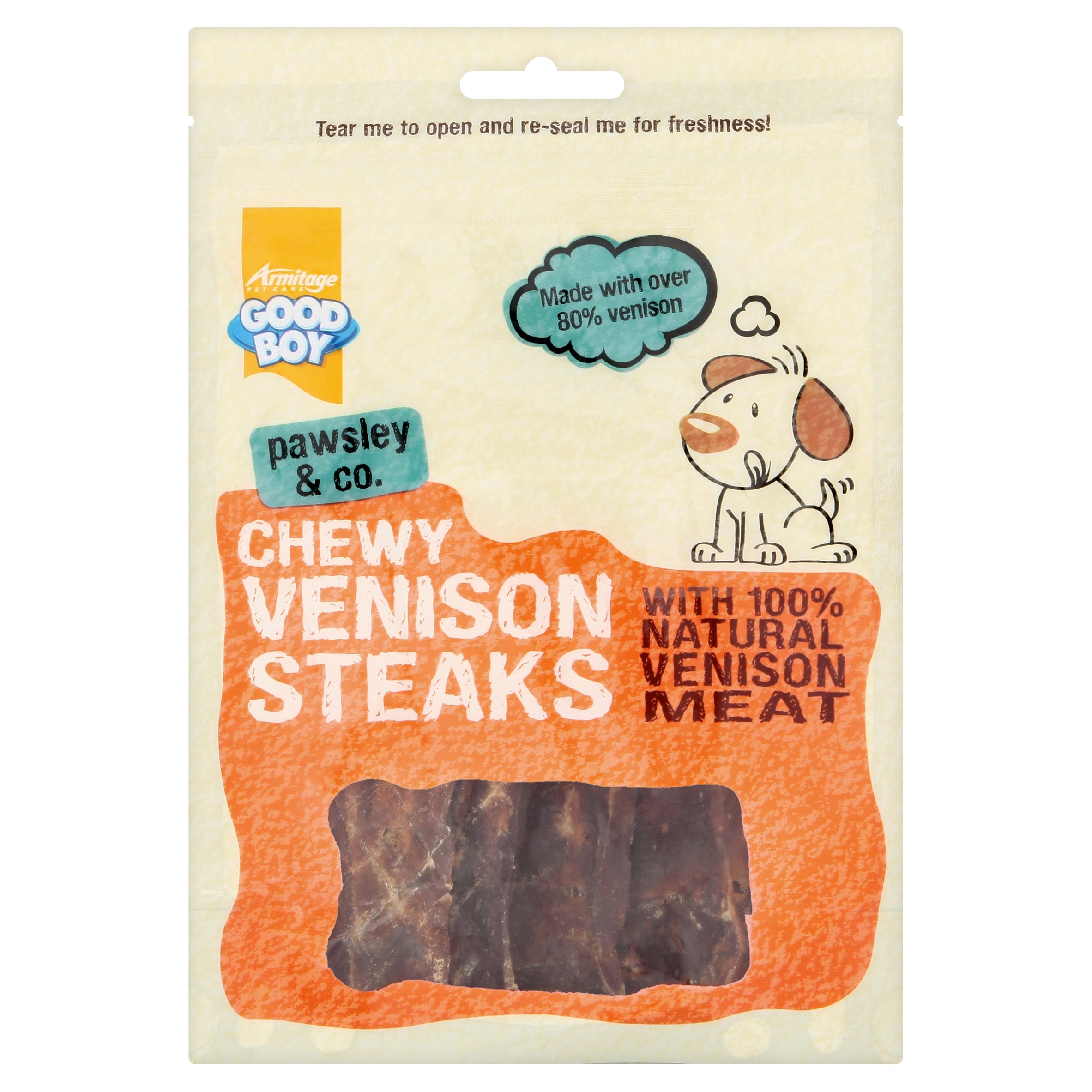 GOOD BOY Chewy Venison Steaks (80gr)