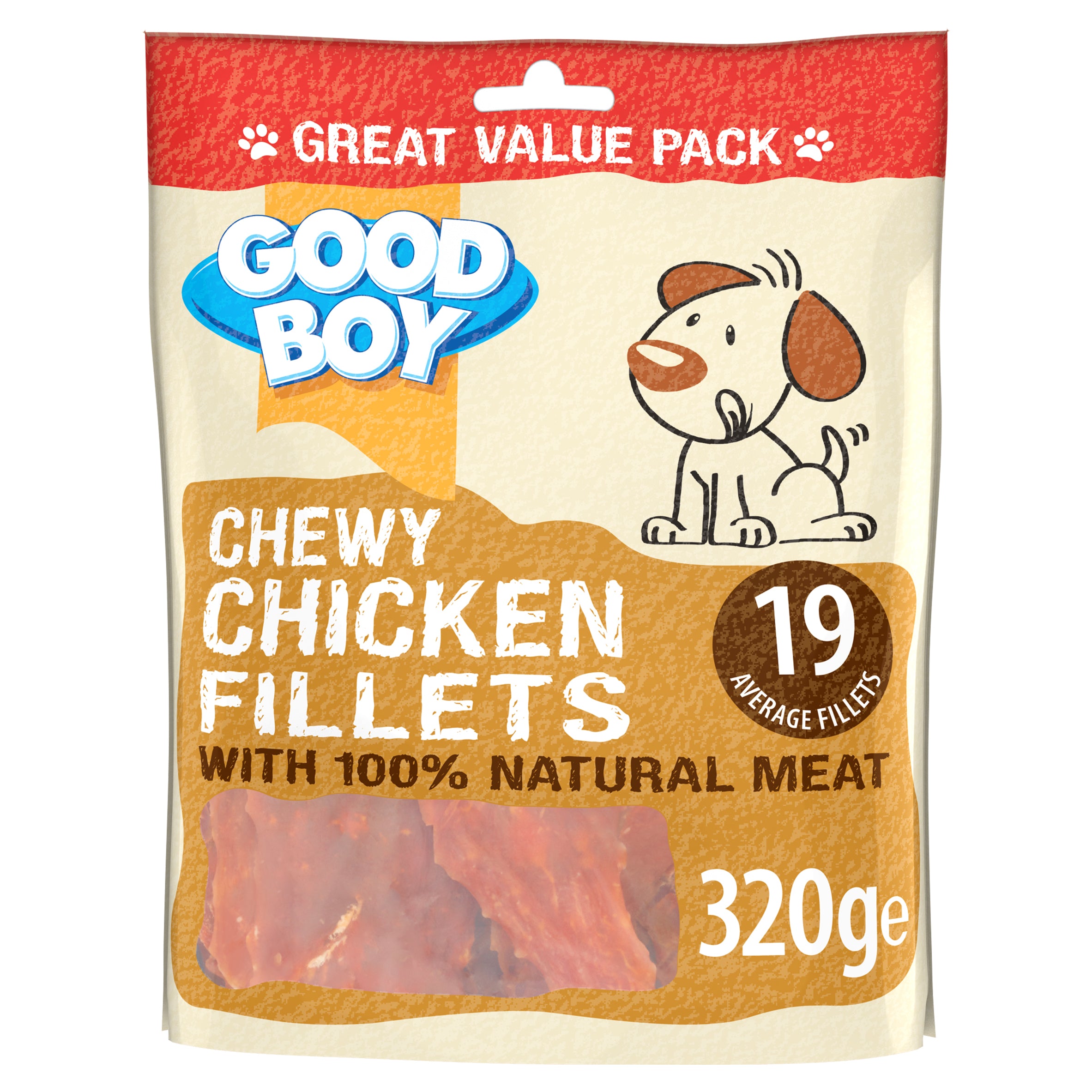 GOOD BOY Chewy Chicken Fillets Value Pack (320gr)