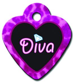ID TAG - Black Heart Diva (Small)