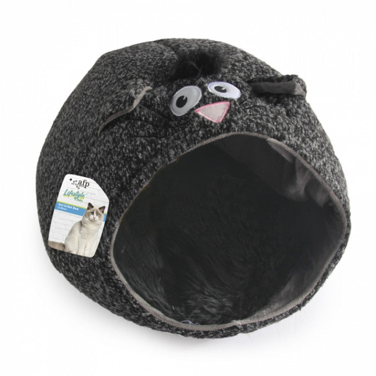 ALL FOR PAWS Nest Cat Bed (Black)