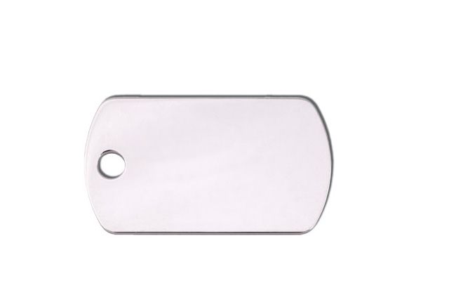 ID TAG - Chrome Military Tag (Small)