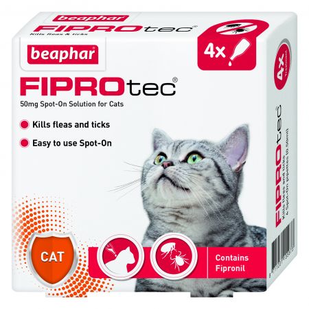 BEAPHAR Fiprotec for Cat (4 Pipettes)