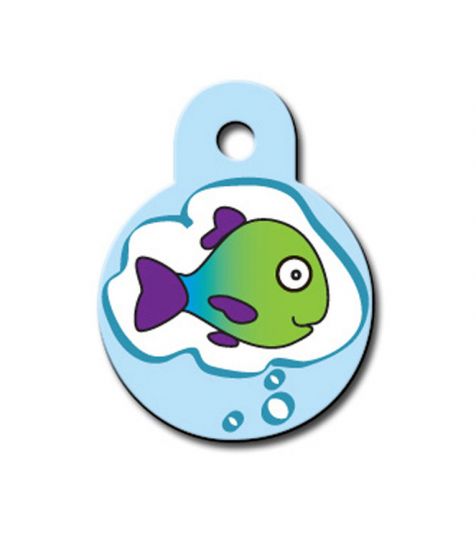 ID TAG - Fish Dream Circle (Small)