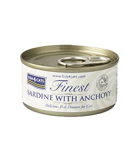 FISH4CATS Sardine with Anchovy (70gr Tin)