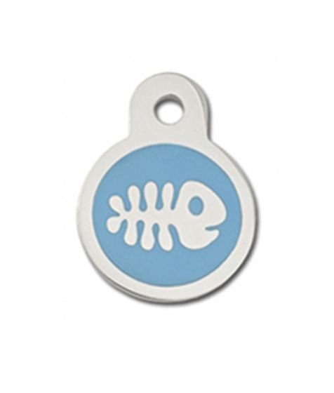 ID TAG - Circle Small Blue Epoxy Fish (Small)