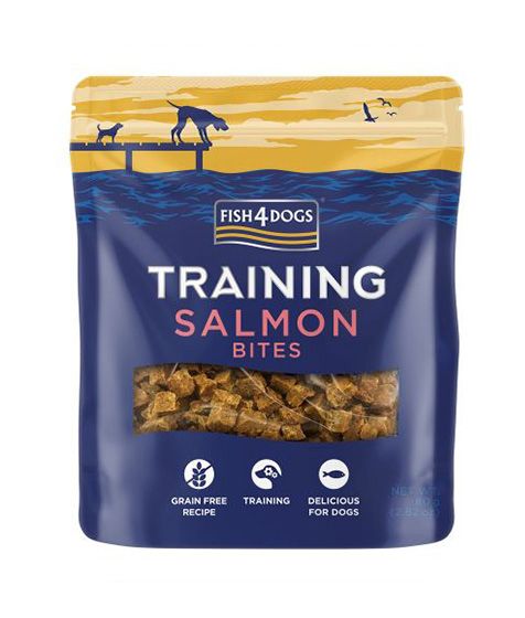 FISH4DOGS Training Salmon Bites Dog Treats (80gr)