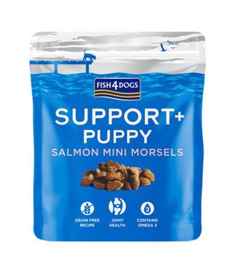 FISH4DOGS Support+ Puppy Salmon Mini Morsels Treat (150gr)
