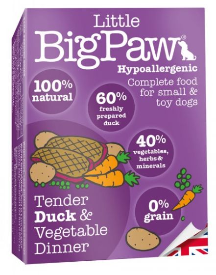 LITTLE BIG PAW Adult Dog Various Flavours Dinner (150gr Tray)
