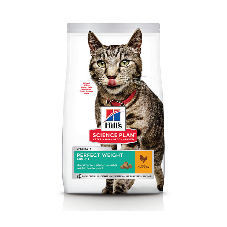 HILL'S Science Plan Perfect Weight Adult Cat Dry Food With Chicken