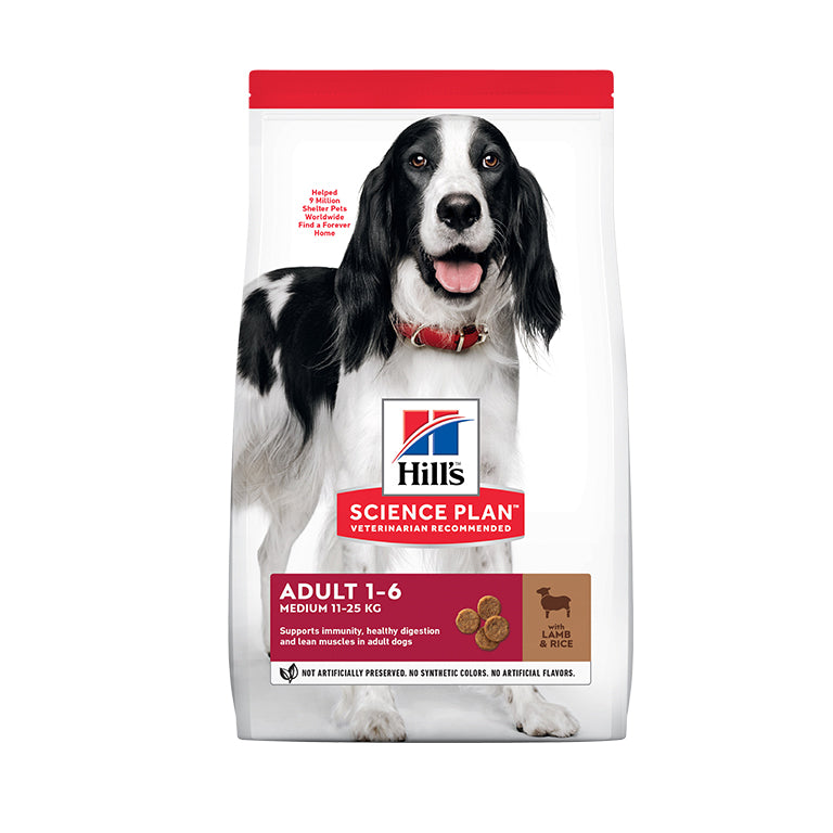 HILL'S Science Plan Medium Adult Dog Dry Food With Lamb & Rice
