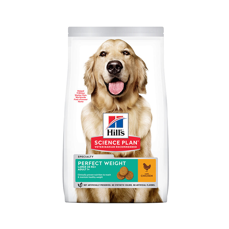 HILL'S Science Plan Perfect Weight Large Breed Adult Dog Dry Food With Chicken (12kgs)