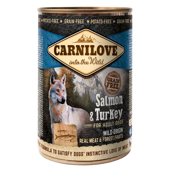 CARNILOVE Salmon & Turkey For Adult Dogs  (400gr Can)