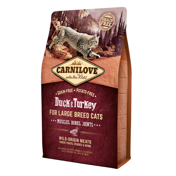 CARNILOVE Duck & Turkey For Large Breed Adult Cats (2kgs)