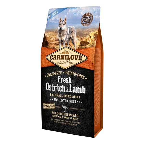 CARNILOVE Fresh Ostrich & Lamb For Small Breed Adult Dogs