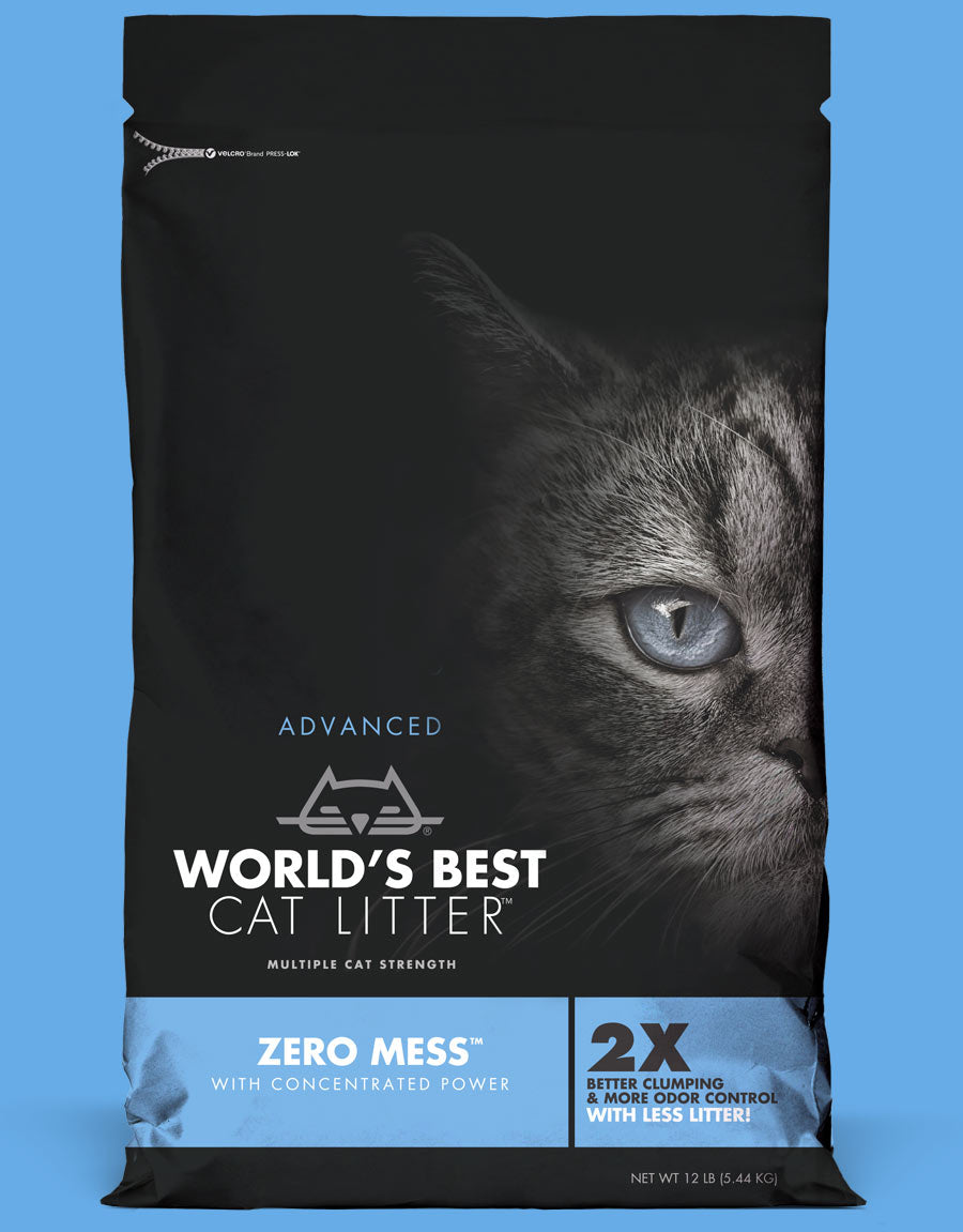 WORLD'S BEST Zero Mess Unscented Clumping Cat Litter (10.8kgs)