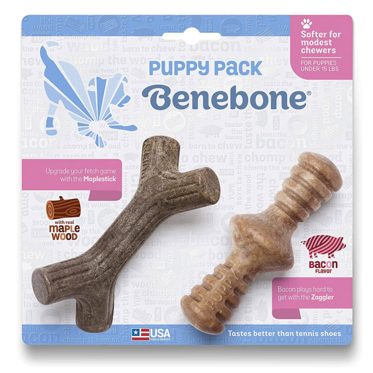 BENEBONE Puppy 2-Pack Maplestick/Zaggler Tiny (Bacon)