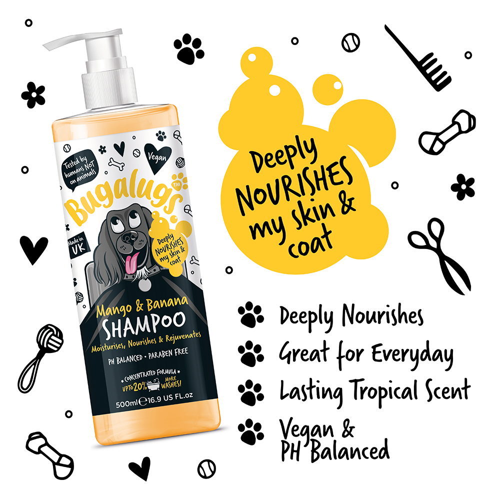 BUGALUGS Mango & Banana Dog Shampoo (500ml)