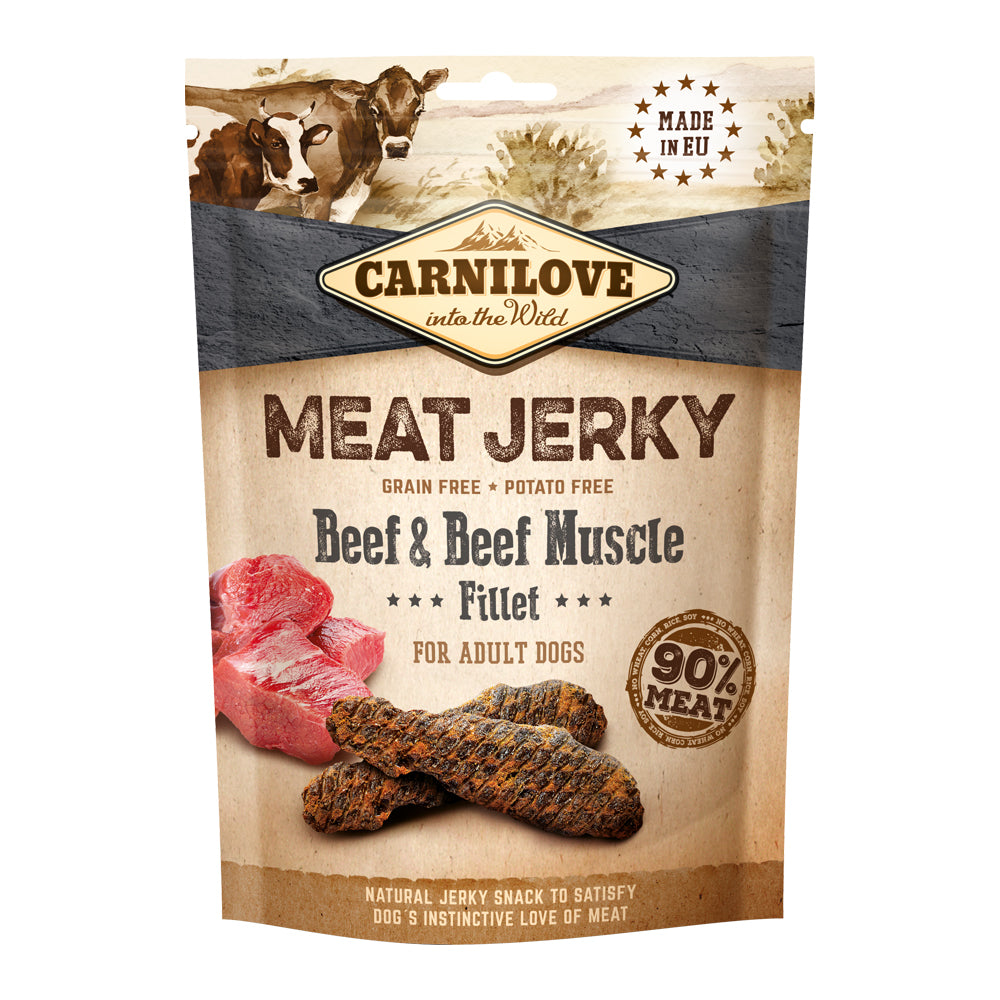 CARNILOVE Meat Jerky Beef & Beef Muscle Fillet (100gr)