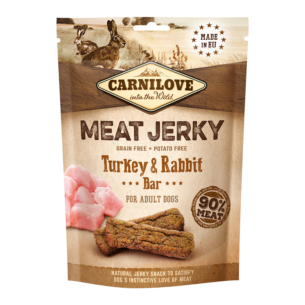 CARNILOVE Meat Jerky Turkey & Rabbit Bar (100gr)