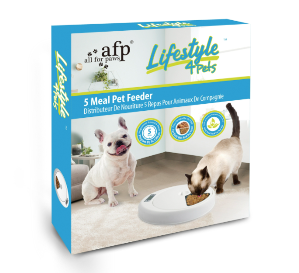 ALL FOR PAWS 5-Meal Pet Feeder