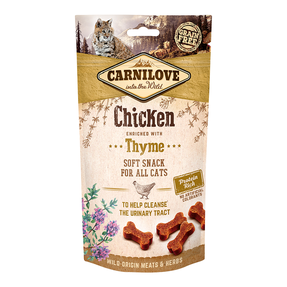 CARNILOVE Chicken & Thyme Soft Snack For Cats (50gr)