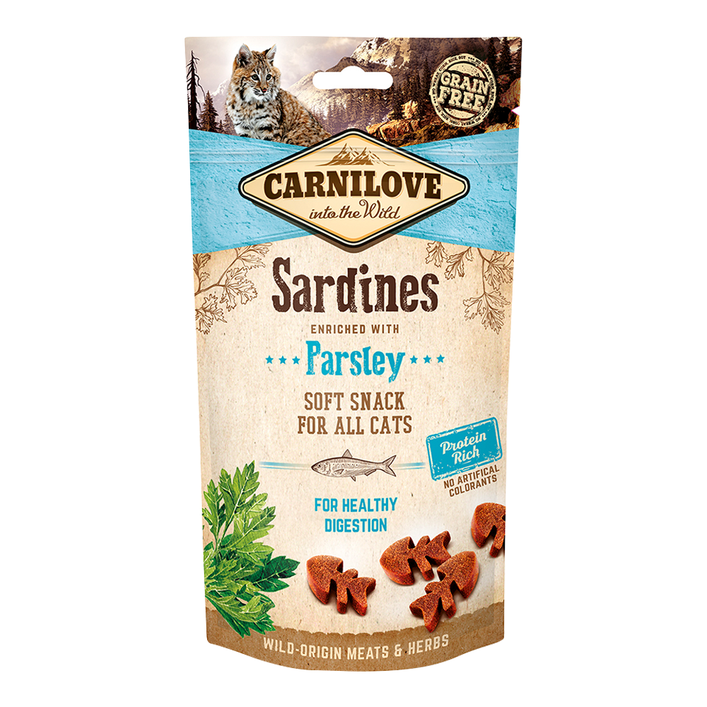 CARNILOVE Sardine & Parsley Soft Snack For Cats (50gr)