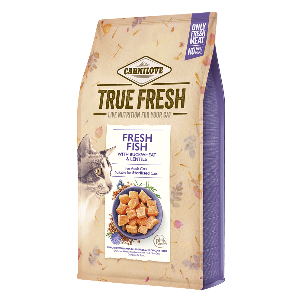 CARNILOVE True Fresh Fish With Buckwheat & Lentils For Adult Cats (1.8kgs)