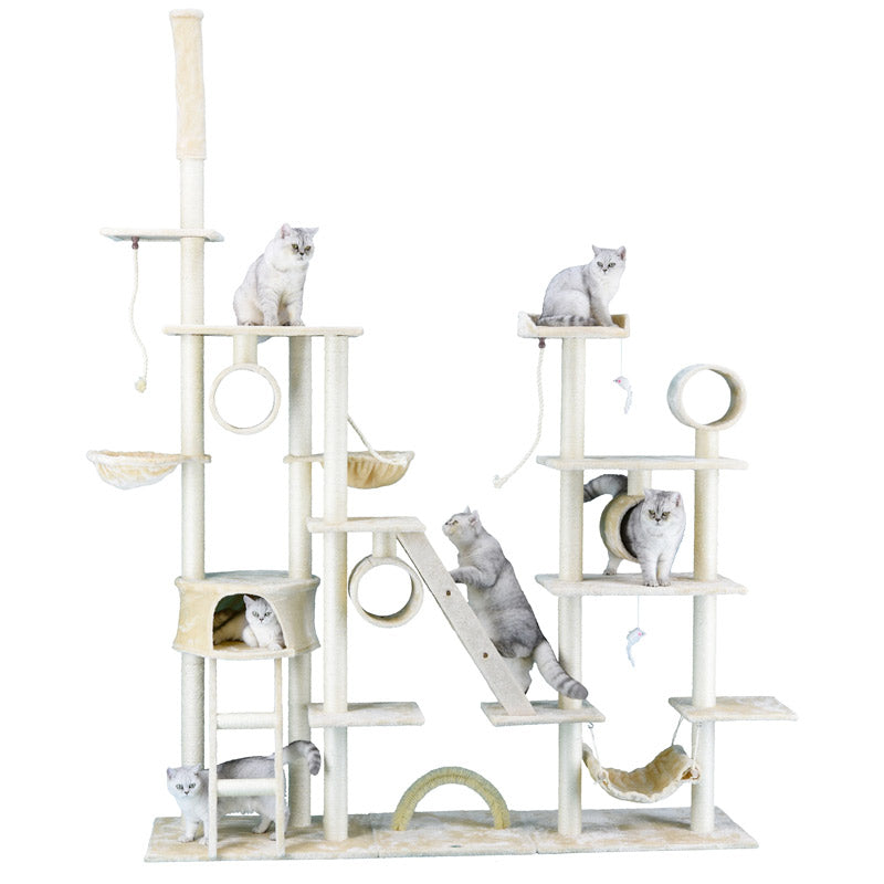 GO PETCLUB Cat Tree Condo Furniture 108″