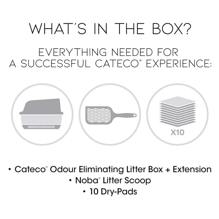 CATECO Cat Litter Box Complete Starter Kit