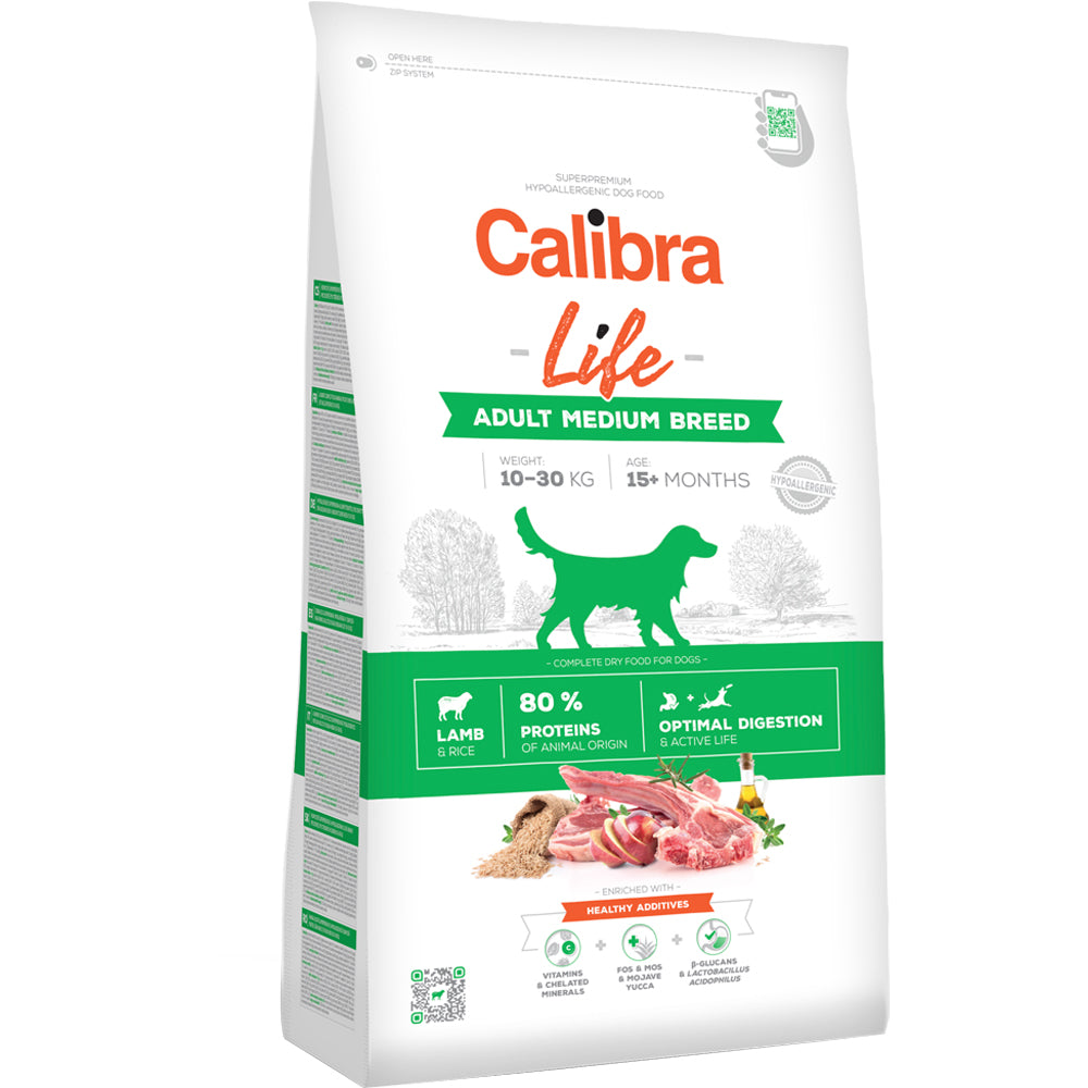 CALIBRA Dog Life Adult Medium Breed Lamb