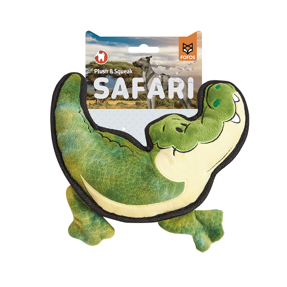 FOFOS Safari Friends Crocodile Dog Toy