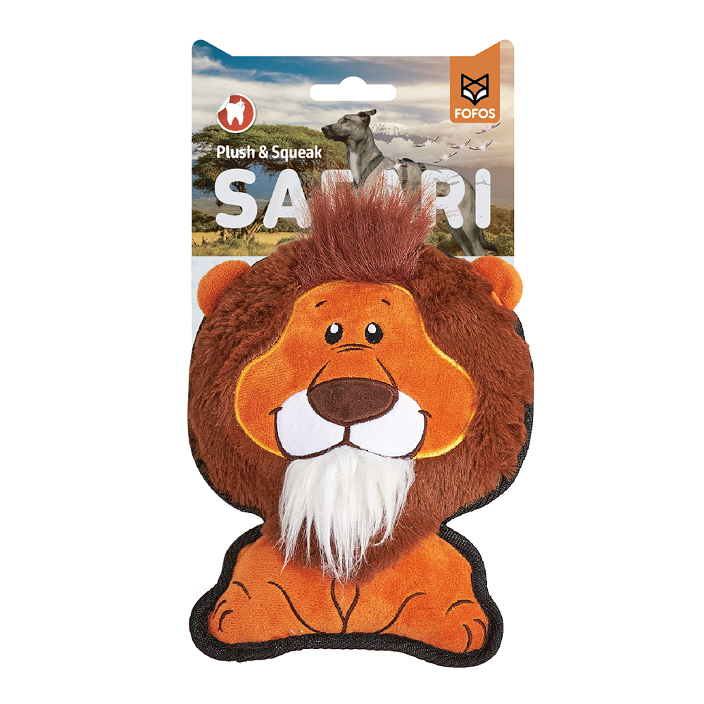 FOFOS Safari Friends Lion Dog Toy