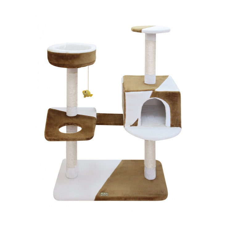 FAUNA INTERNATIONAL Camila Cat Tree Brown-White