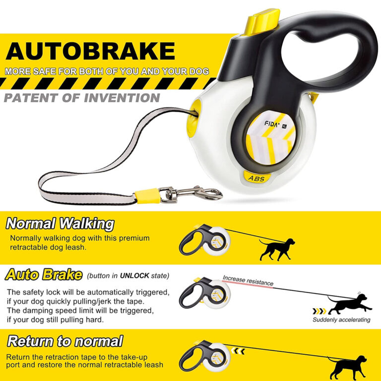 FIDA Autobrake Retractable Dog Leash (16 ft)