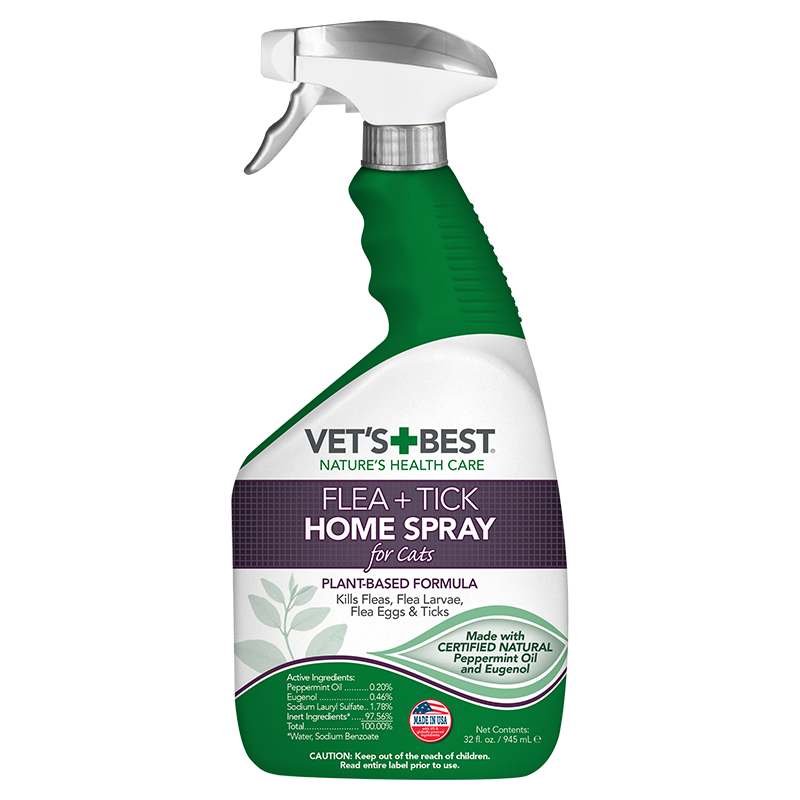 VET'S BEST Cats Flea & Tick Home Spray 945ml
