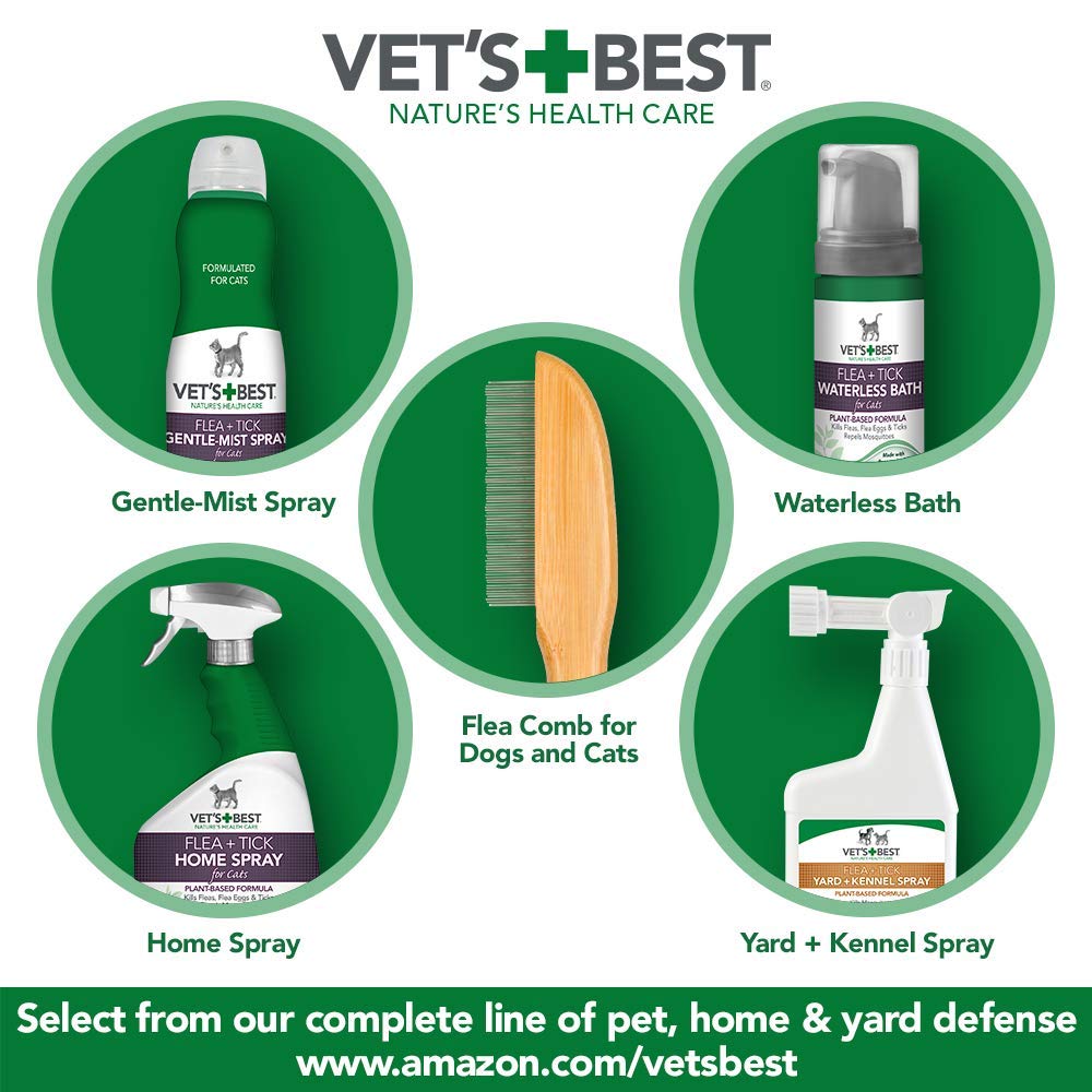 VET'S BEST Cats Flea & Tick Home Spray 945ml