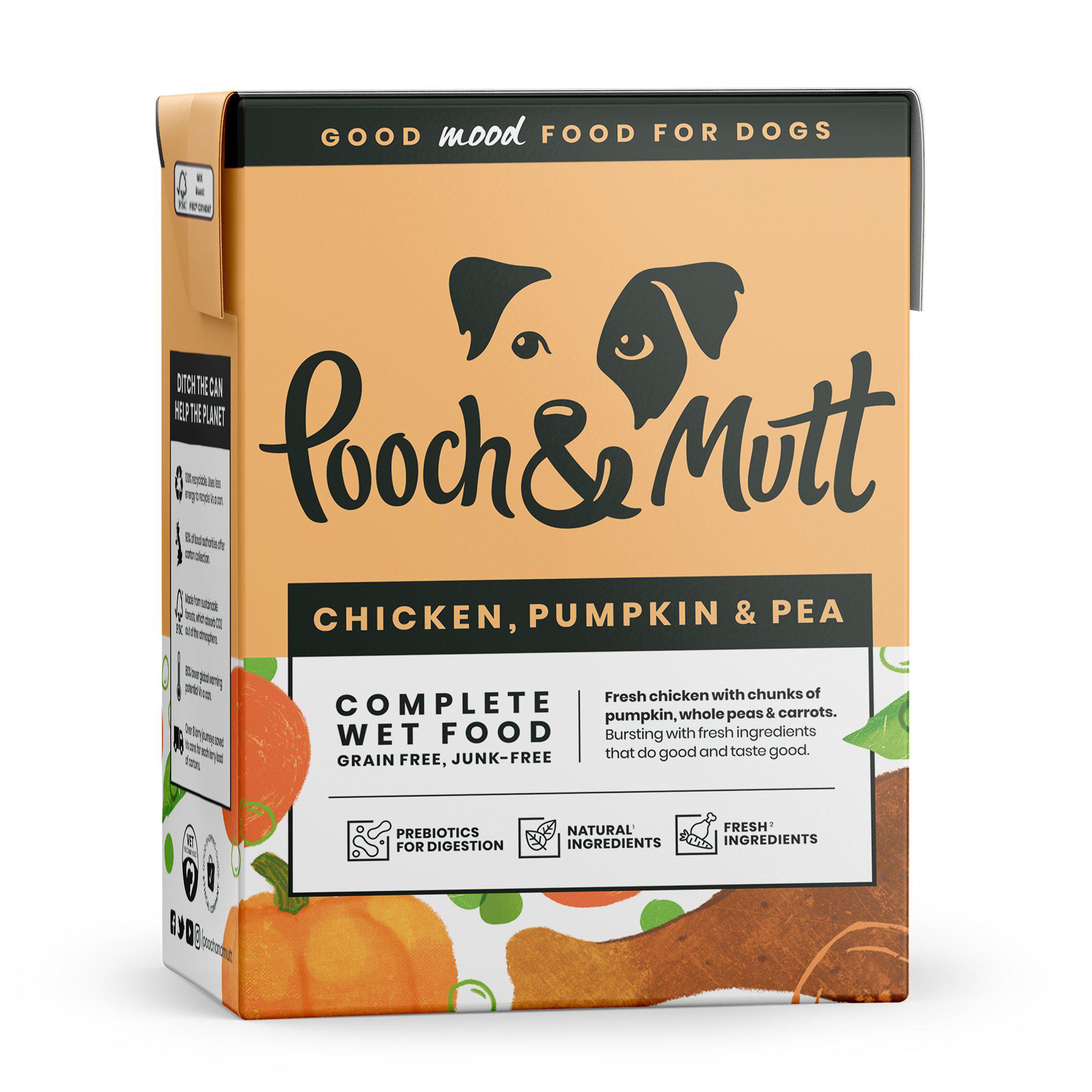 POOCH & MUTT Dog Wet Food With Chicken, Pumpkin & Pea (375 gr)