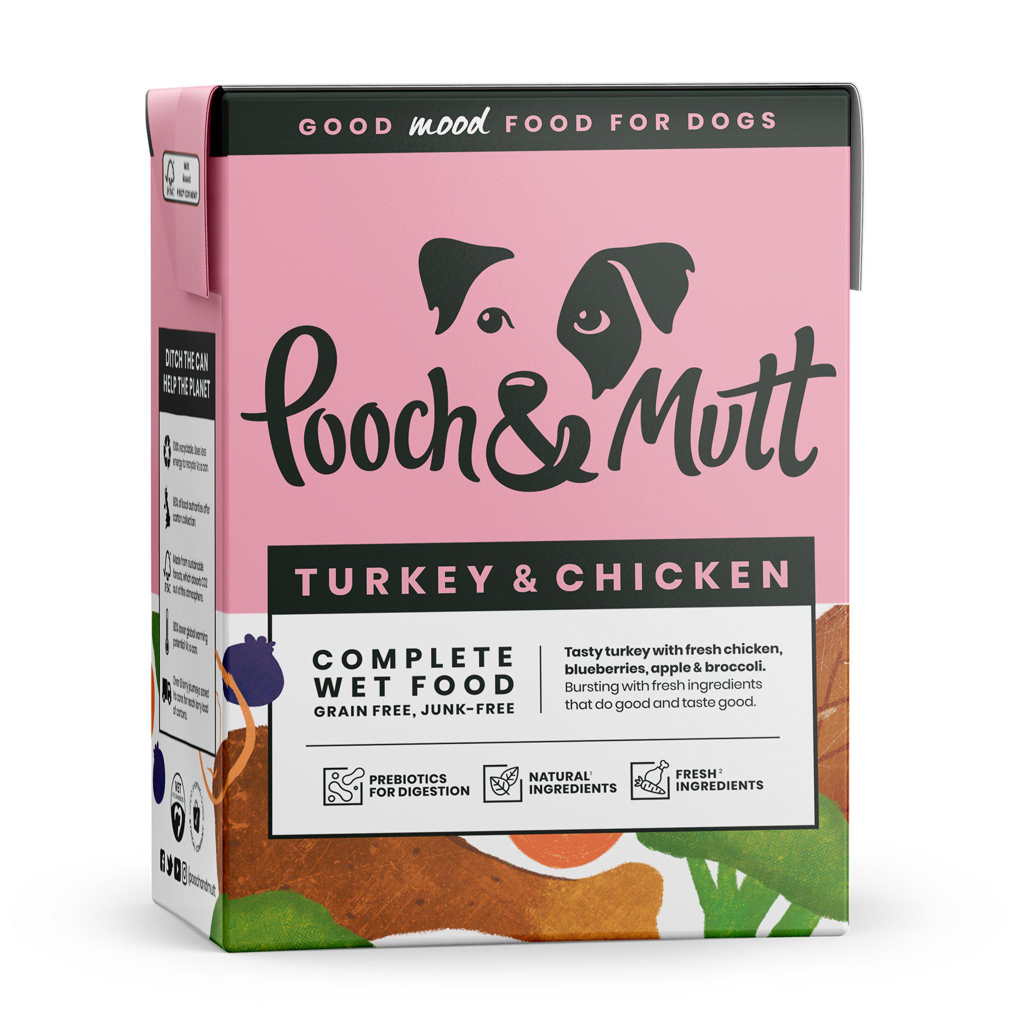POOCH & MUTT Dog Wet Food With Turkey & Chicken (375 gr)