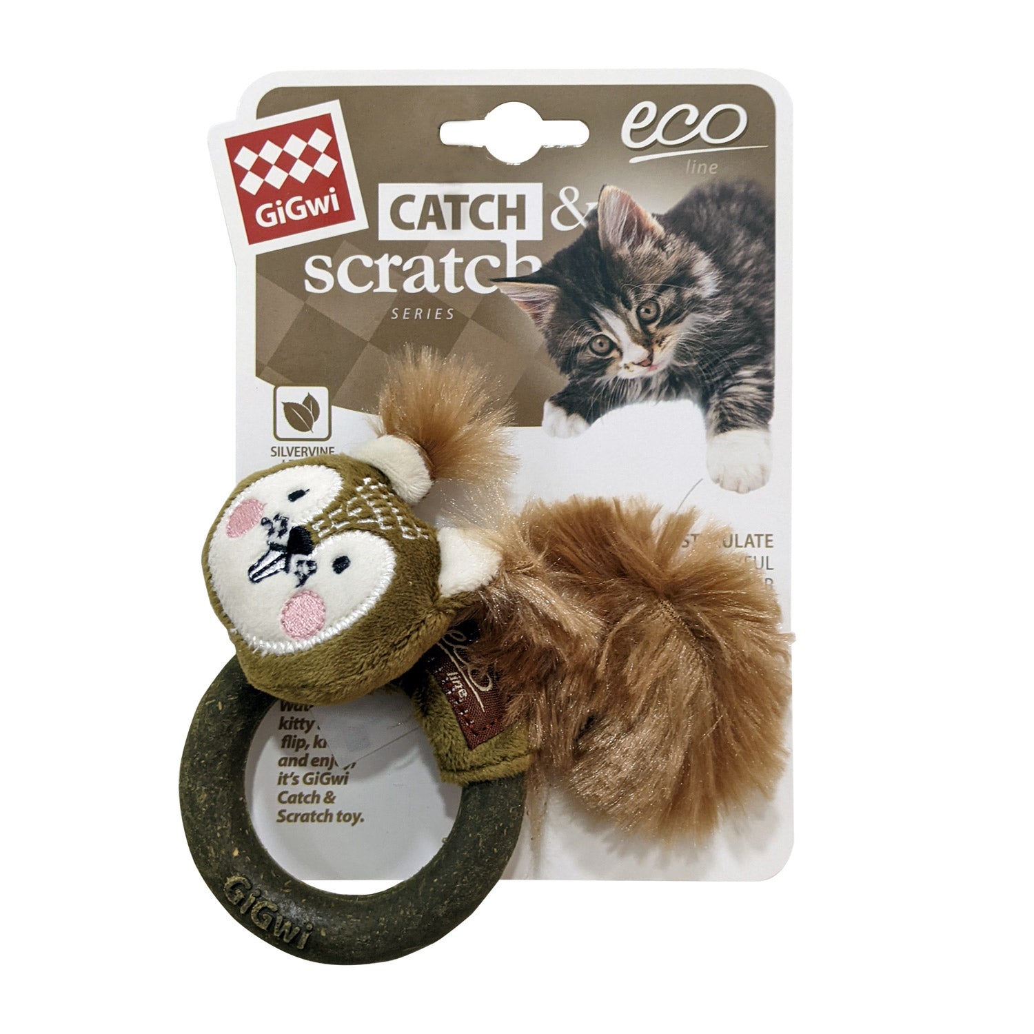 GIGWI Catch & Scratch Eco Line (Squirrel)