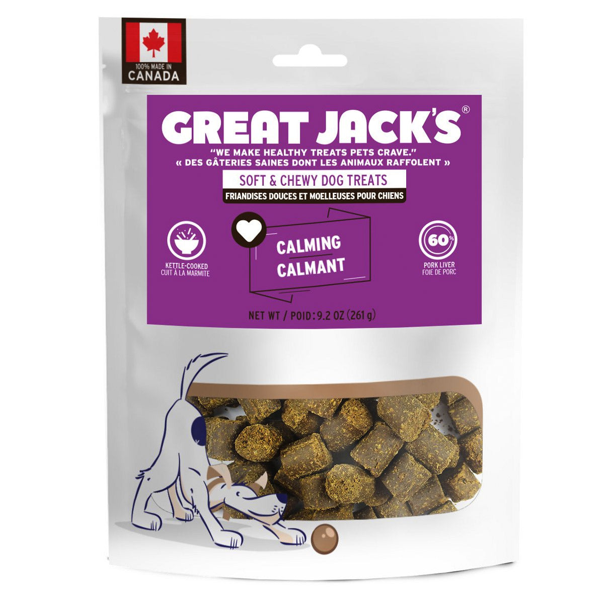 GREAT JACK'S Functional Calming Grain-Free Dog Treats (261gr)