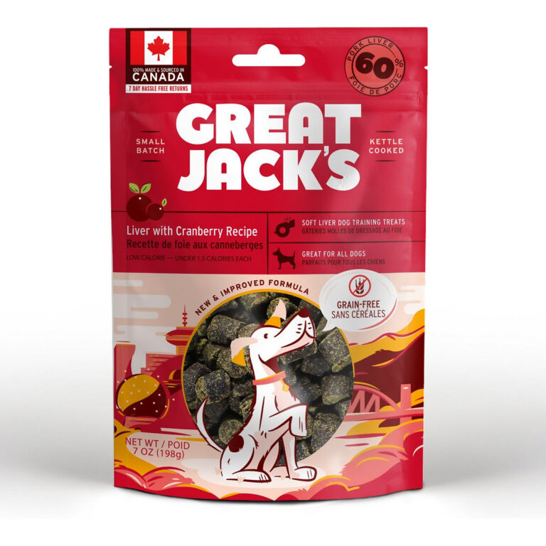 GREAT JACK'S Liver Grain-Free Dog Treats (198gr)