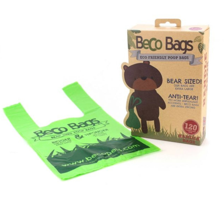 BECO Bags Poo Bags with Handle 120pcs