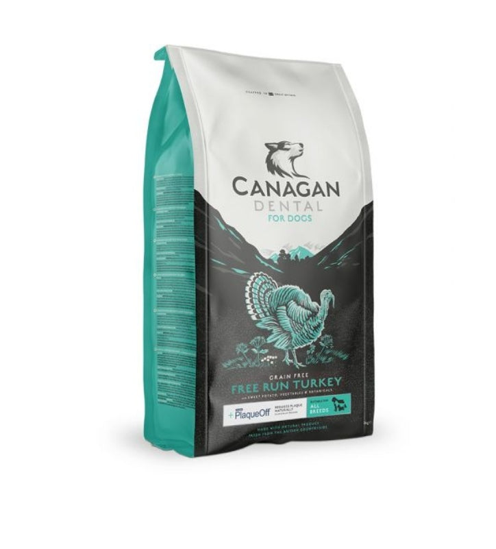 CANAGAN Dog Free Run Turkey All Life Stages Dental (12kgs)